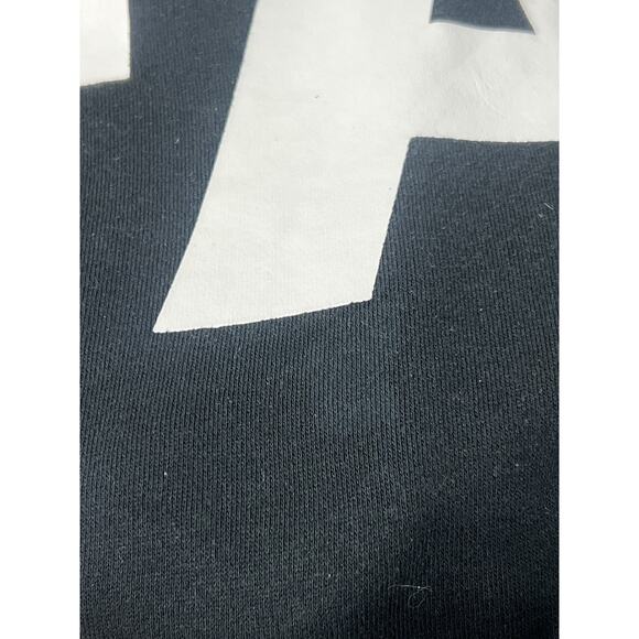 Famous Stars And Straps Hoodie Sz Medium Black Y2K 90s Grunge Skater Spell Out - Picture 9 of 9